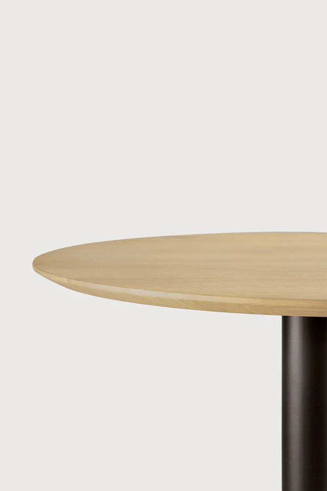 ETHNICRAFT BLEND DINING TABLE - OAK AND DARK BRONZE METAL | $1,658.00 - Image 3