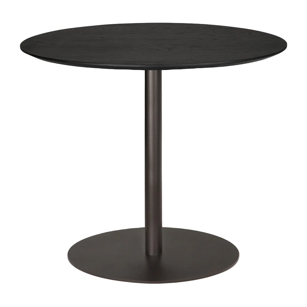 ETHNICRAFT BLEND DINING TABLE - OAK BLACK AND DARK BRONZE METAL | $1,658.00 - Image 1