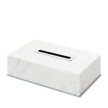 GIOBAGNARA | POSITANO MARBLE RECTANGULAR TISSUE HOLDER #5 | $1,475.00 - Image 1
