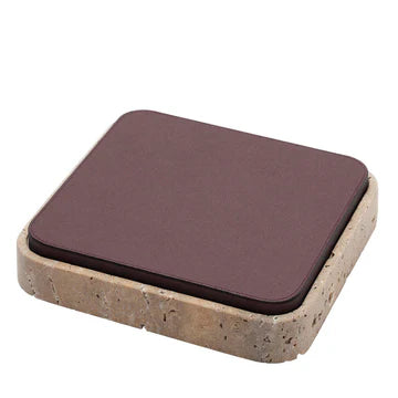 GIOBAGNARA | GIZA LEATHER & MARBLE SQUARE BOX #8 | $855.00 - Image 1