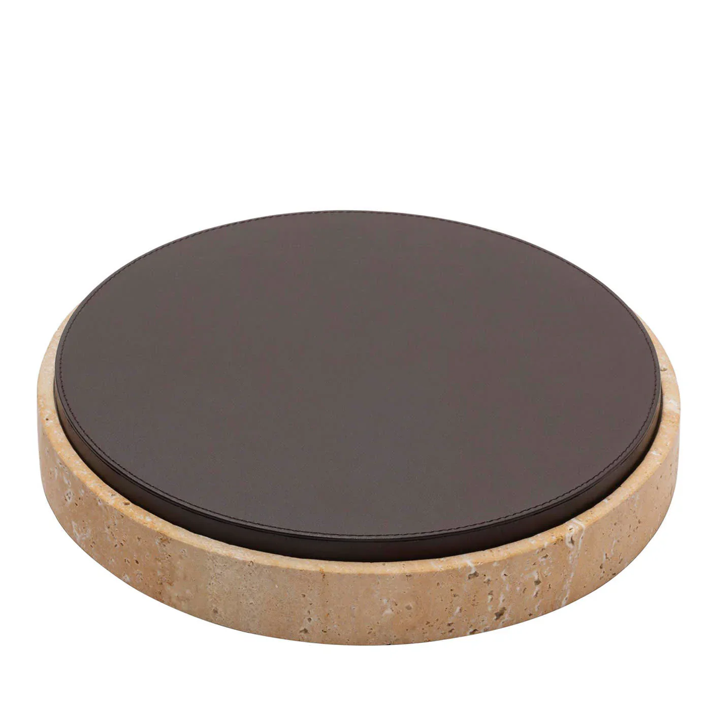 GIOBAGNARA | GIZA LEATHER & MARBLE ROUND BOX #1 | $855.00 - Image 1