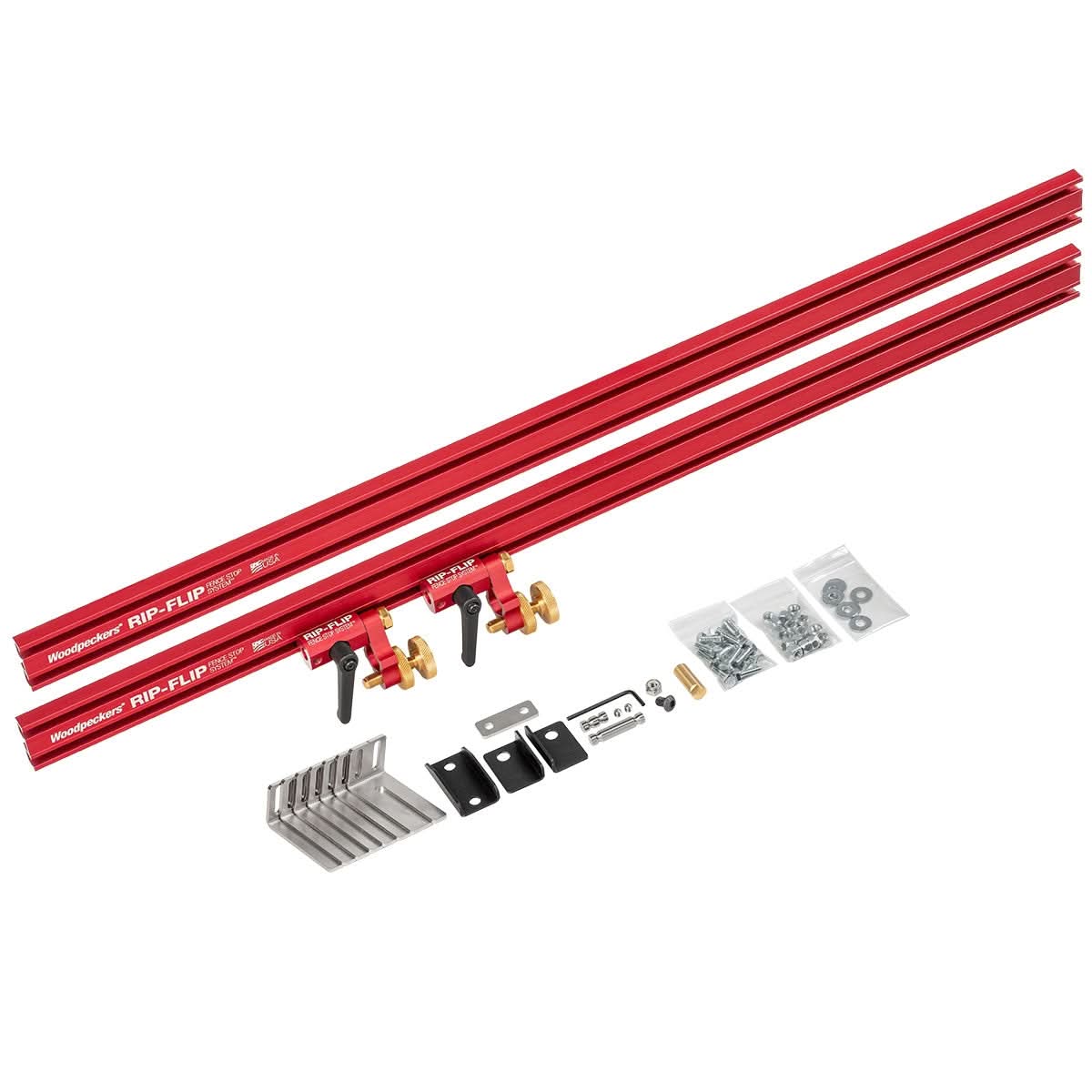 Woodpeckers RF-FS-50-PM Rip-Flip Fence Stop System – 50″ Capacity – Fits Powermatic & Biesemeyer