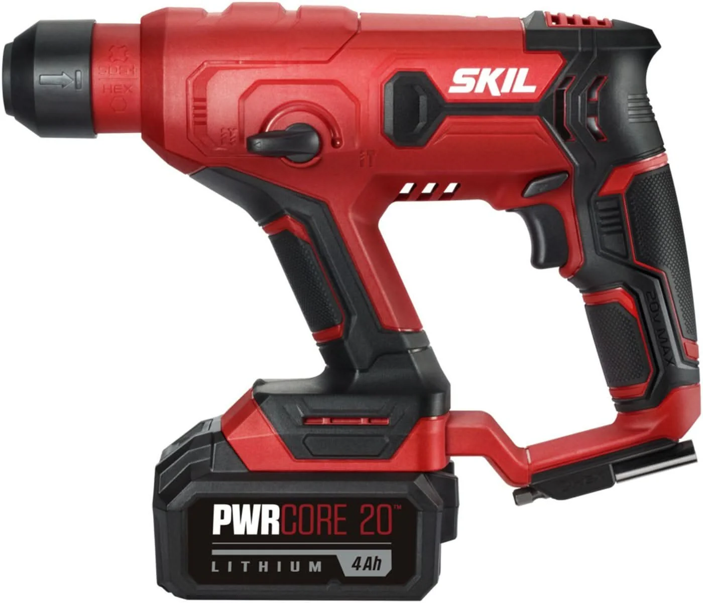 SKIL RH170202 PWR CORE 20 20V Rotary Hammer Kit with PWRCore 20 Lithium Battery - Image 3