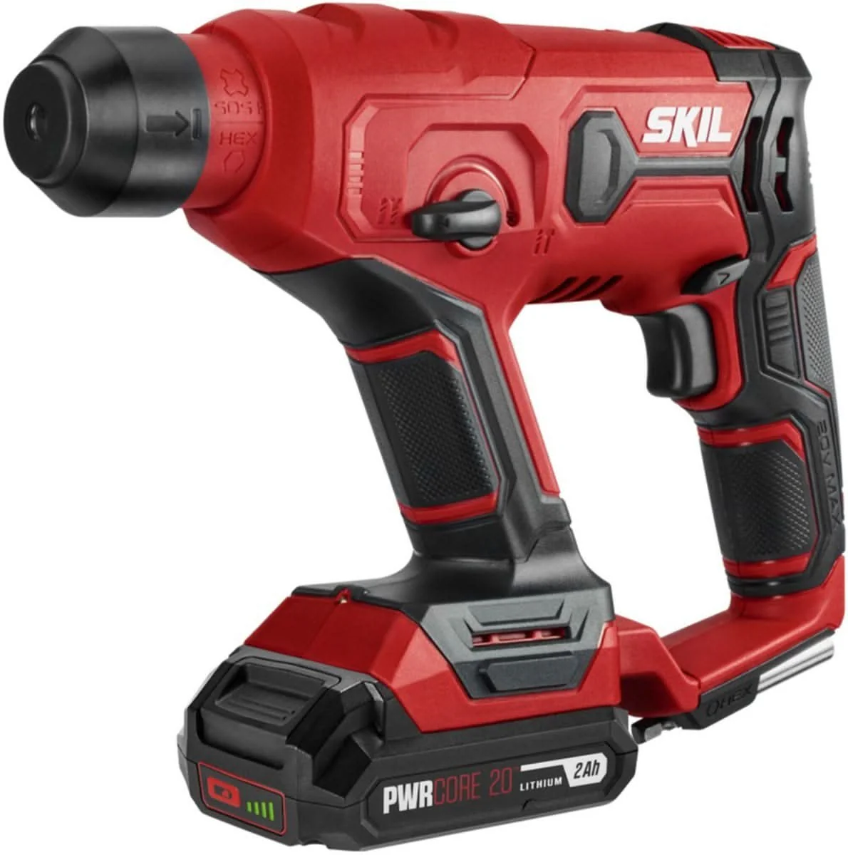 SKIL RH170202 PWR CORE 20 20V Rotary Hammer Kit with PWRCore 20 Lithium Battery - Image 2