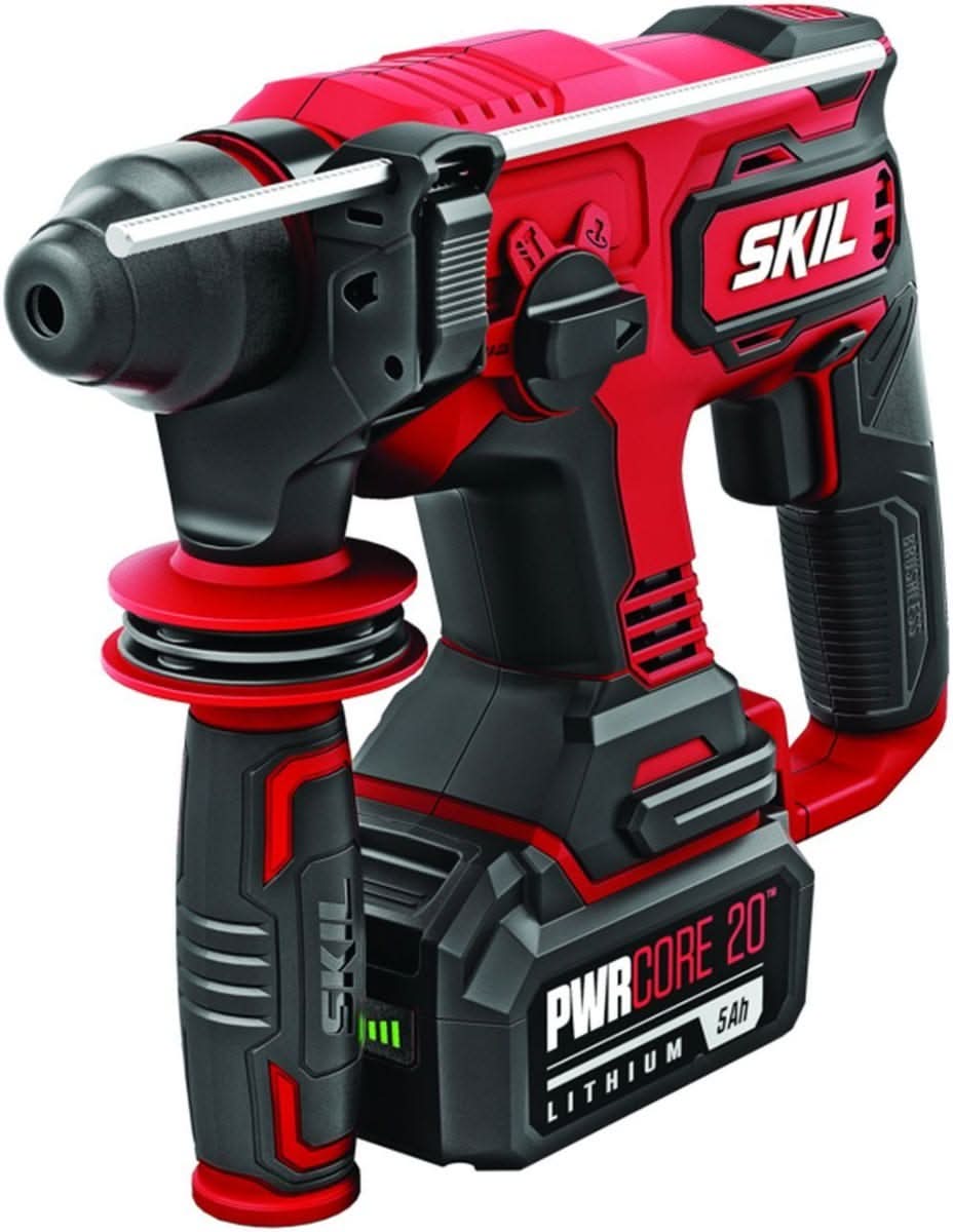 SKIL RH1704-1A PWRCORE 20 Brushless 20V 7/8" Rotary Hammer Kit with 5.0Ah Battery and PWR JUMP Charger - Image 2