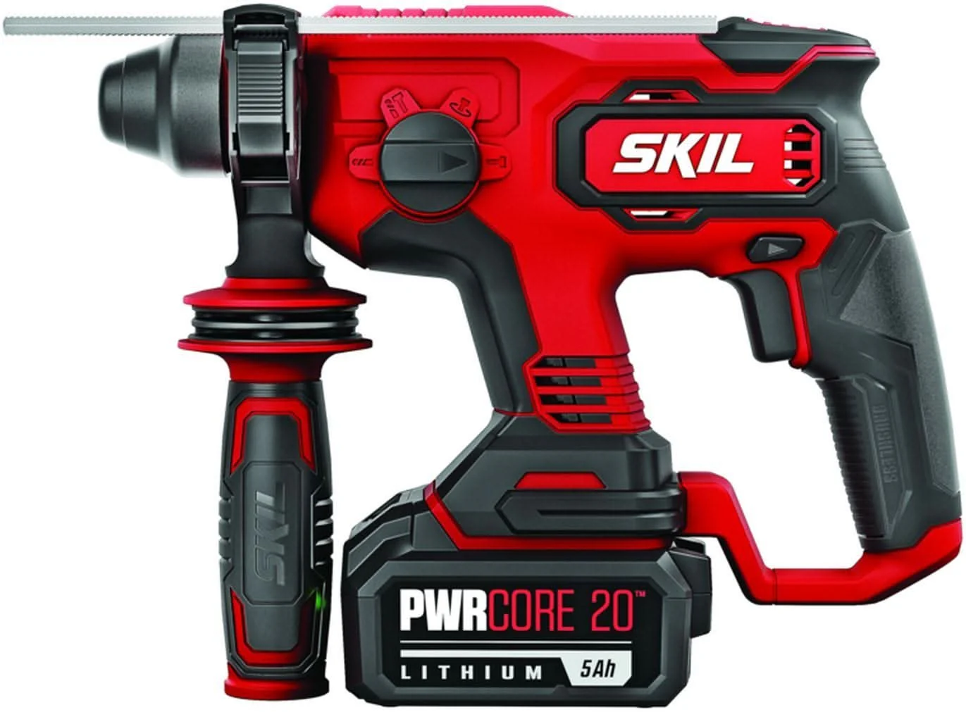 SKIL RH1704-1A PWRCORE 20 Brushless 20V 7/8" Rotary Hammer Kit with 5.0Ah Battery and PWR JUMP Charger - Image 3