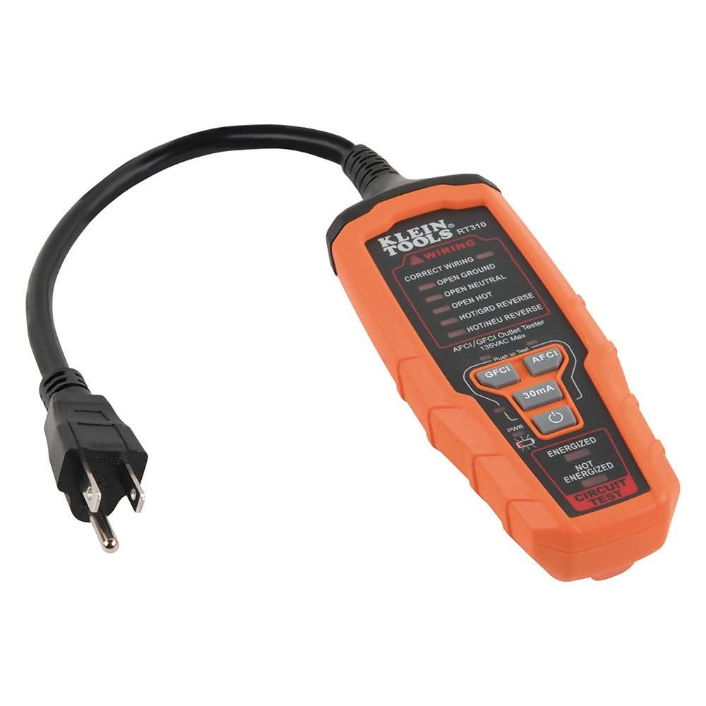 Klein Tools RT310 AFCI /GFCI Outlet Tester - Image 2
