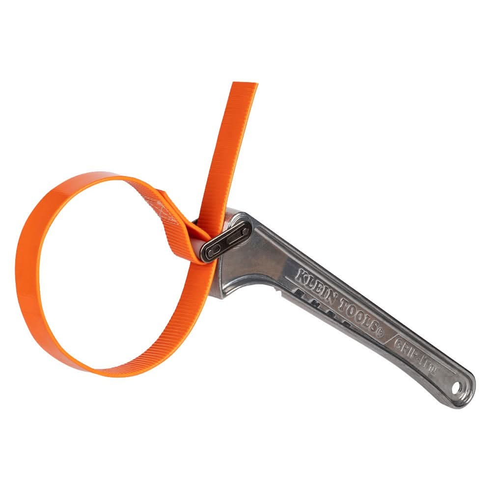 Klein Tools S12HB Grip-It Strap Wrench, 1-1/2 in. to 5 in., 12 in. Handle - Image 2