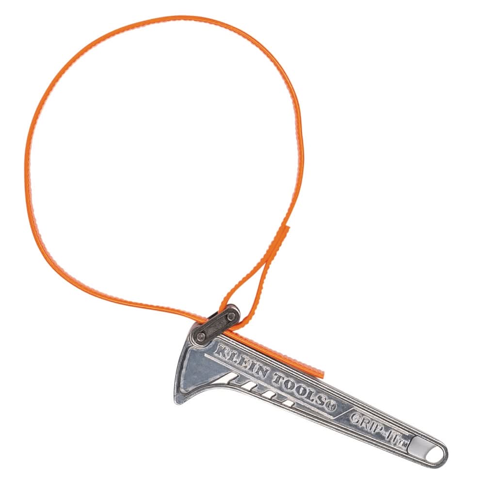Klein Tools S6HB Grip-It Strap Wrench, 1-1/2 in. to 4 in., 6 in. Handle - Image 1