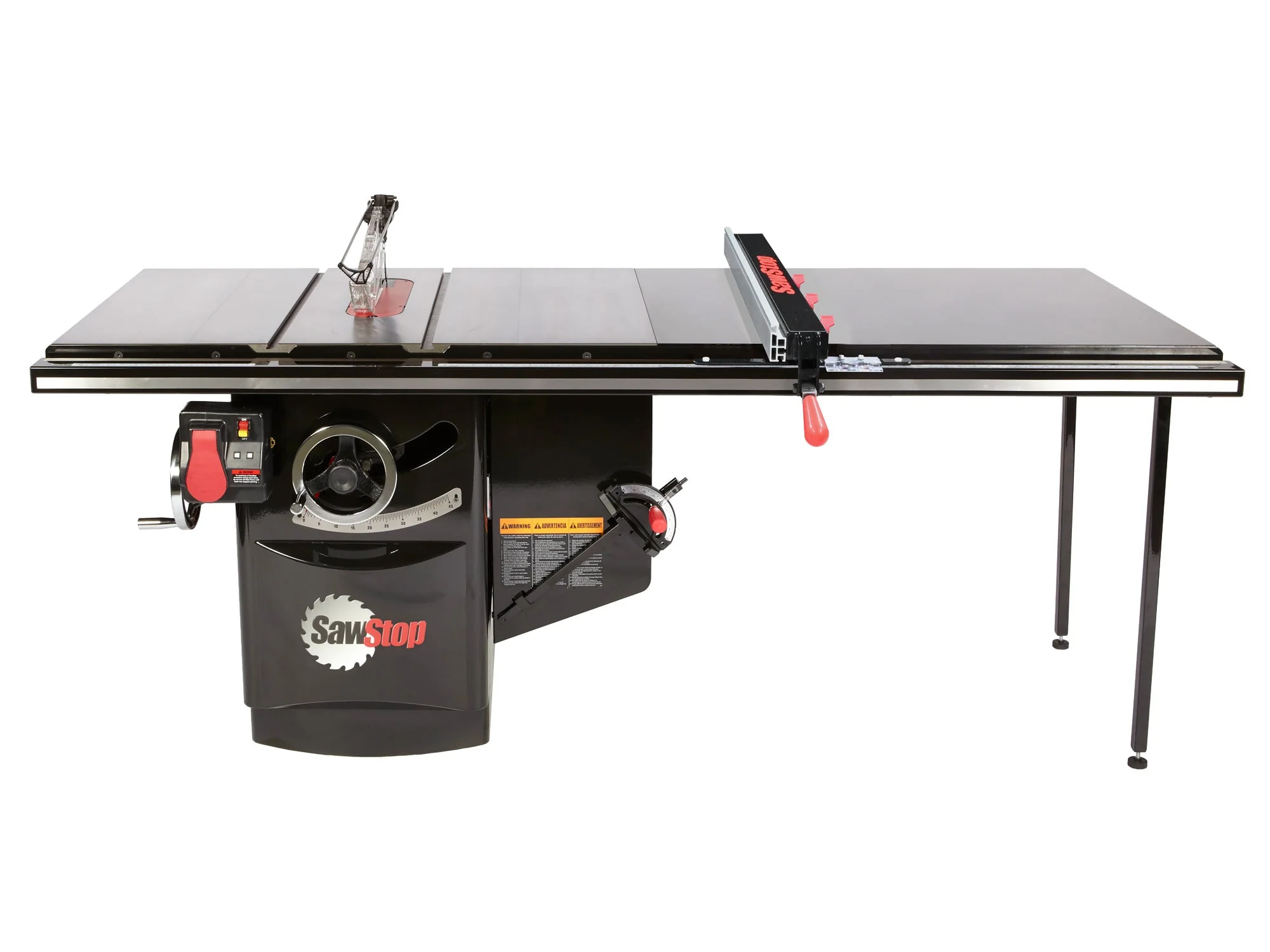 Sawstop ICS51230-ATGI52 Industrial 5HP, 1ph, 230v Cabinet Saw with 52” Industrial T-Glide Advance Rip Fence, Rails & Extension Table