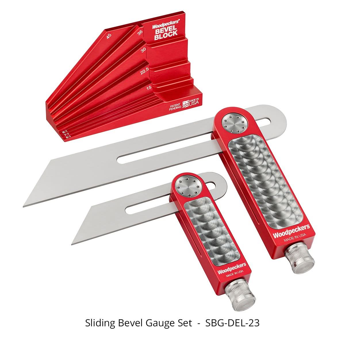 Woodpeckers SBG-DEL-23 Sliding Bevel Gauge and Block Set - Image 1