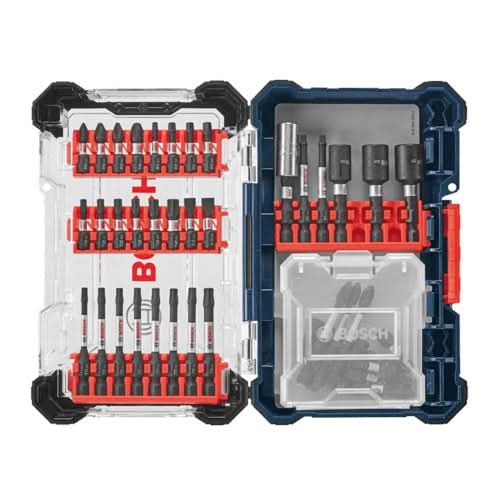 Bosch SDMSD45 45-Piece Driven Impact Screwdriving Custom Case Set