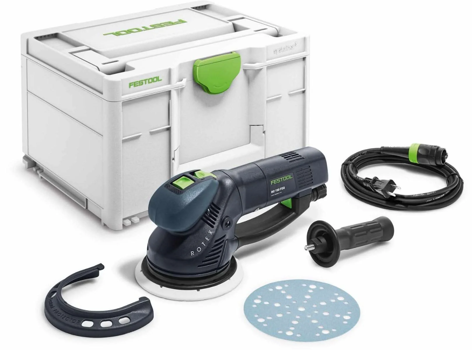 Festool RO 150 FEQ 150mm (6") Rotex Sander Set w/ Granat Abrasive Value Set Systainer - Image 2
