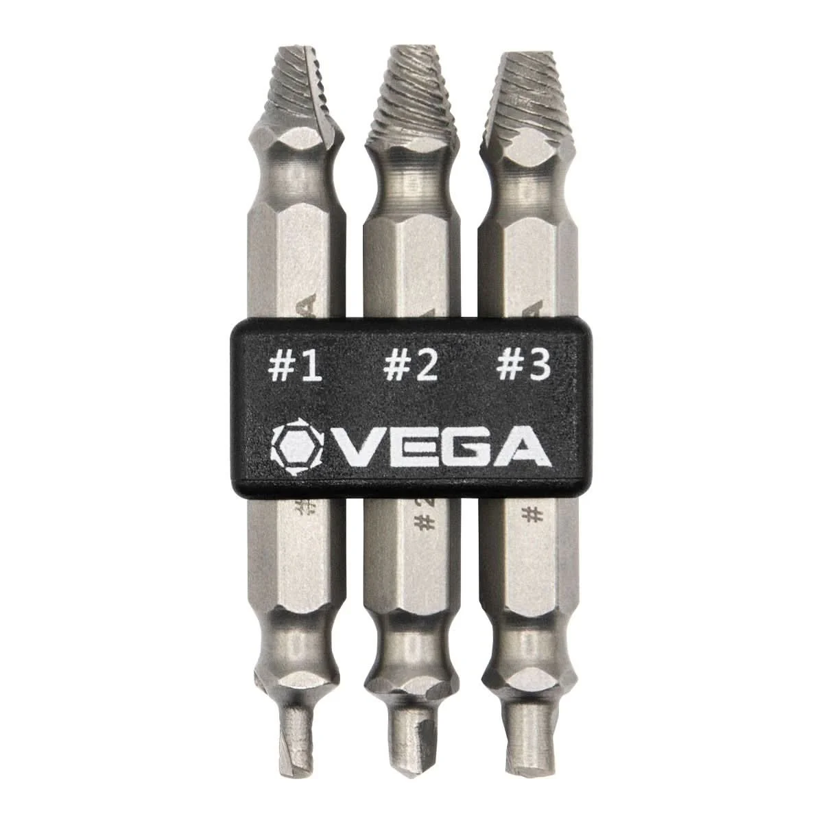 Vega PROMO SES-3 3-Piece Impact Rated Double-Sided Screw Extractor Set (PROMO)