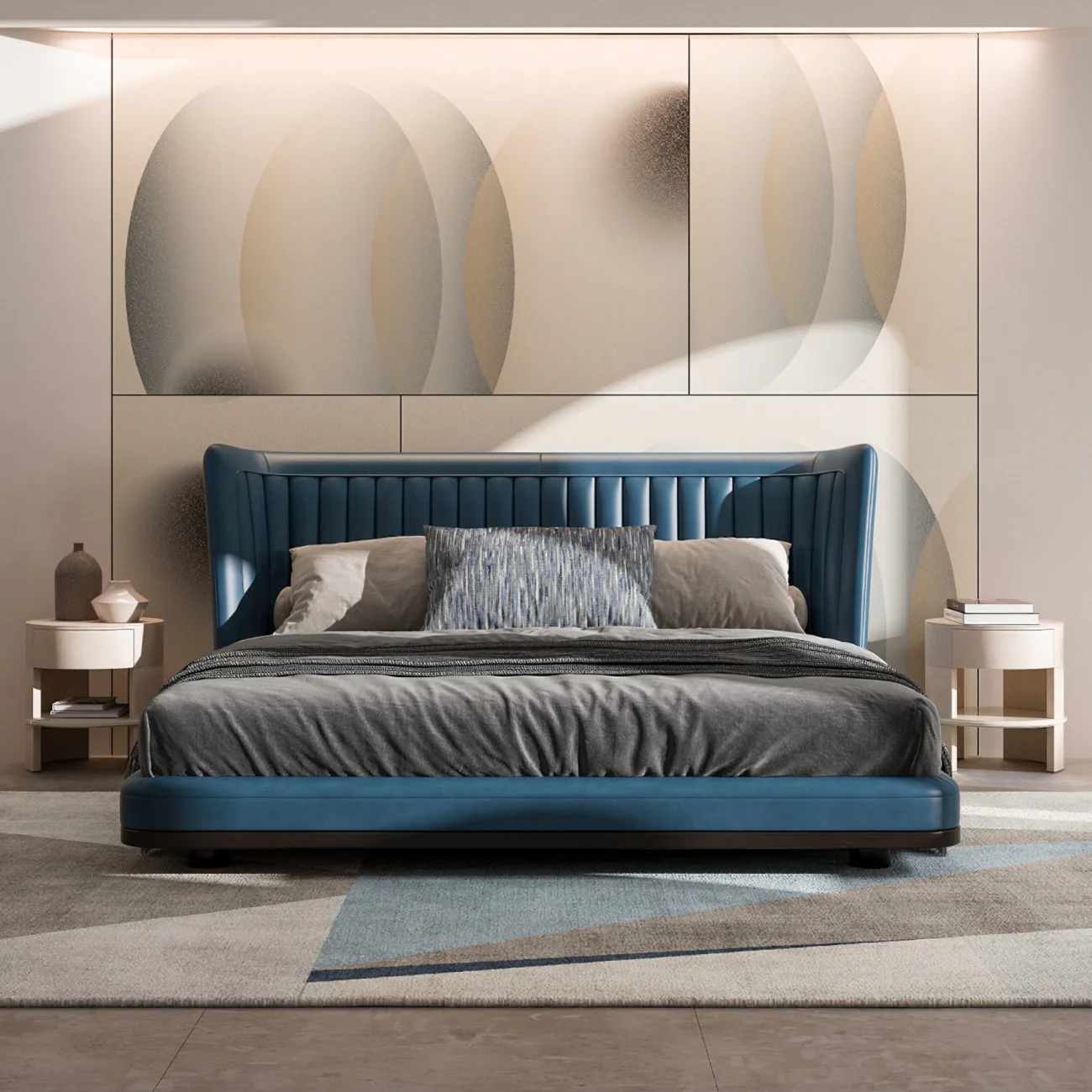 MARAIS LEATHER KING BED I $20,090.00 - Image 2
