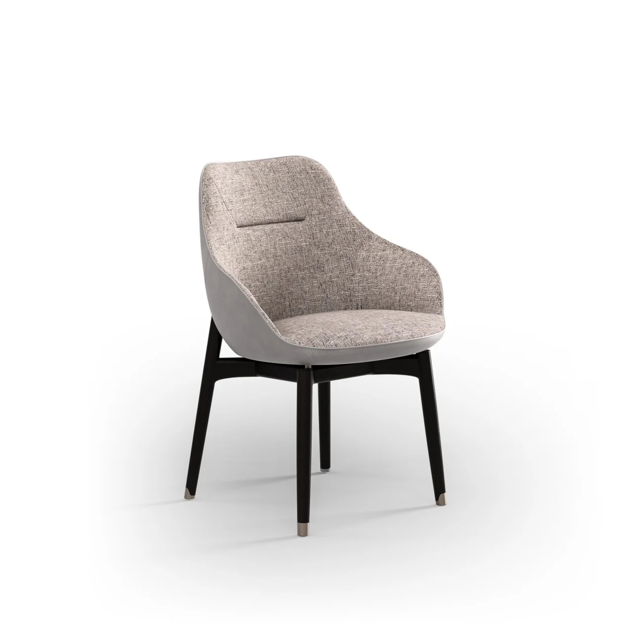 ROYAL LEATHER AND FABRIC DINING CHAIR WITH ARMS I $3,575.00 - Image 1