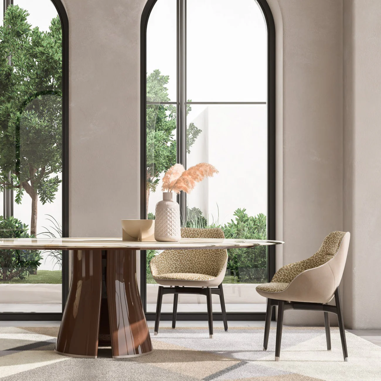 ROYAL VELVET DINING CHAIR W. ARMS I $4,725.00 - Image 3