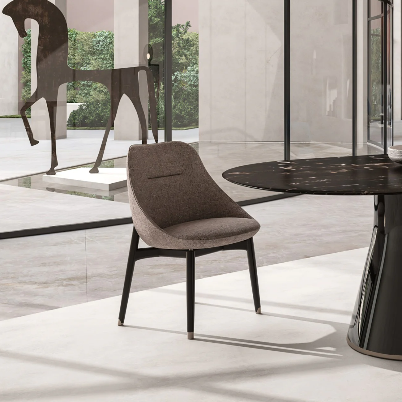 ROYAL FABRIC DINING CHAIR W.O ARMS I $3,575.00 - Image 2