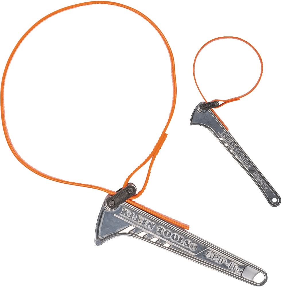 Klein Tools SHBKIT 2-Piece Grip-It Strap Wrench Kit - Image 1