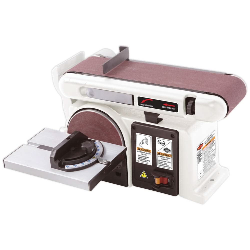 Shop Fox W1855 4-Inch x 36-Inch Horizontal / Vertical Belt Sander with 6-Inch Disc - Image 1