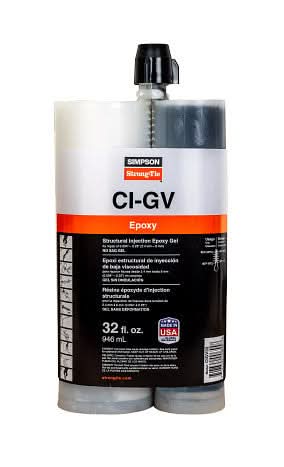 Simpson Strong-Tie Structural Injection Epoxy Gel, 32-oz. (CIGV32) - Image 1