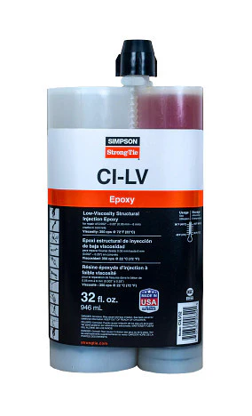 Simpson Strong-Tie Low-Viscosity Structural Injection Epoxy, 32-oz. (CILV32) - Image 1