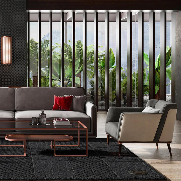 B&W LEATHER LOUNGE ARMCHAIR I $8,540.00 - Image 3