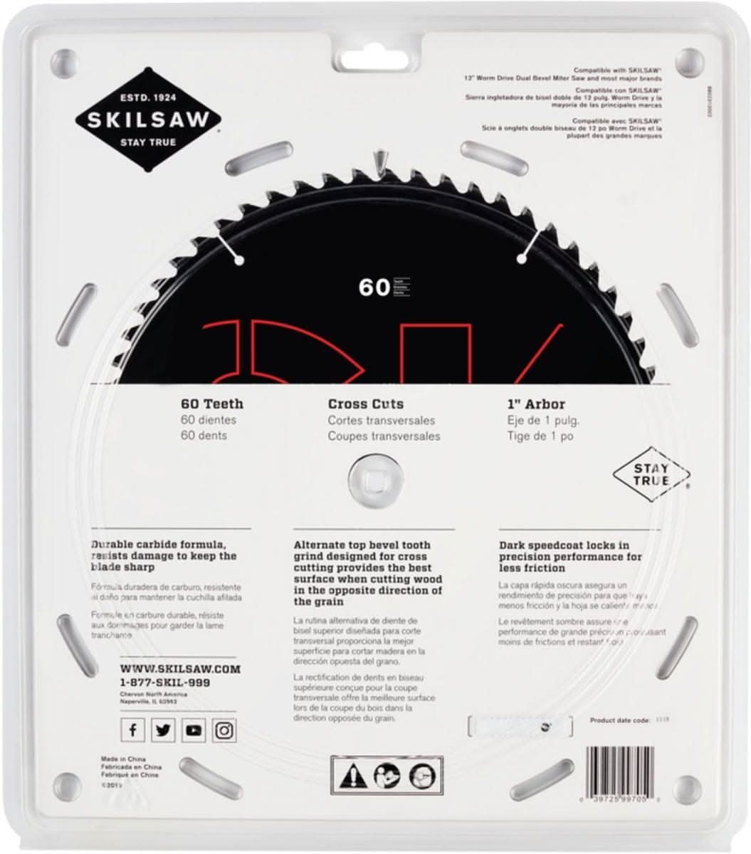 SKIL SPT1010 12 in. X 60-Tooth Miter Saw Blade - Image 3