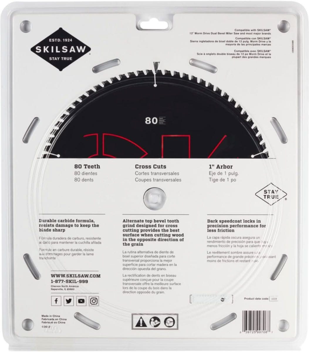 SKIL SPT1011 12 in. X 80-Tooth Miter Saw Blade - Image 3