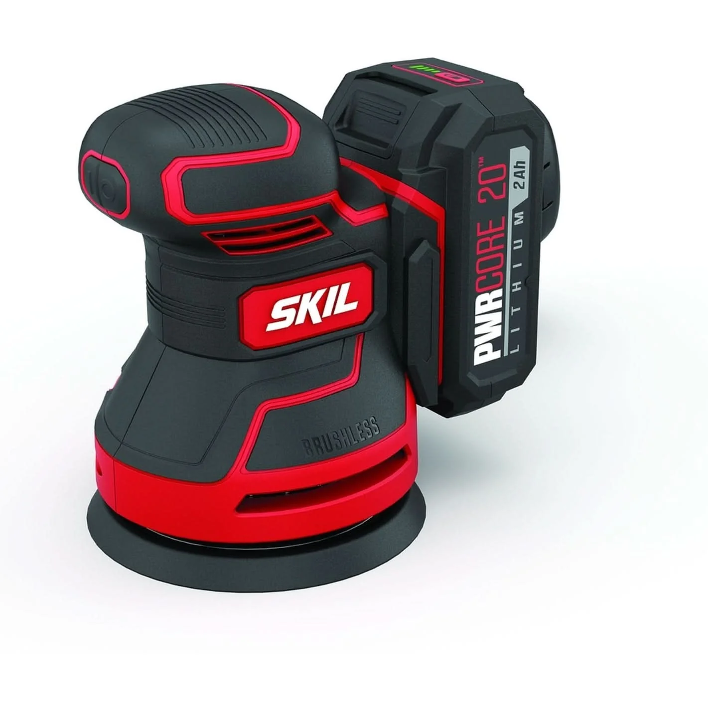 SKIL SR660302 PWRCore 20 Brushless 20V Random Orbital Sander with Battery and PWR JUMP Charger - Image 1