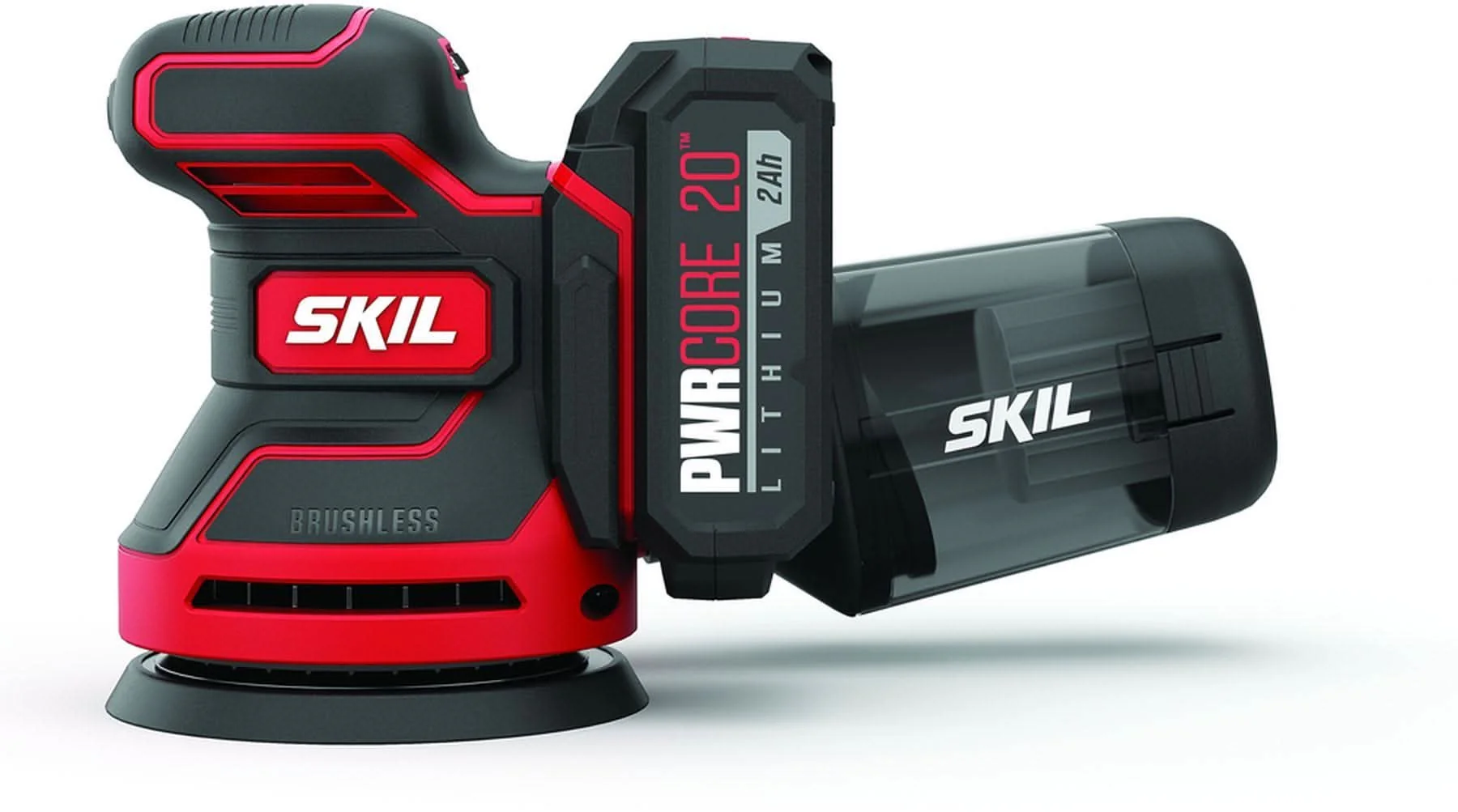 SKIL SR660302 PWRCore 20 Brushless 20V Random Orbital Sander with Battery and PWR JUMP Charger - Image 3