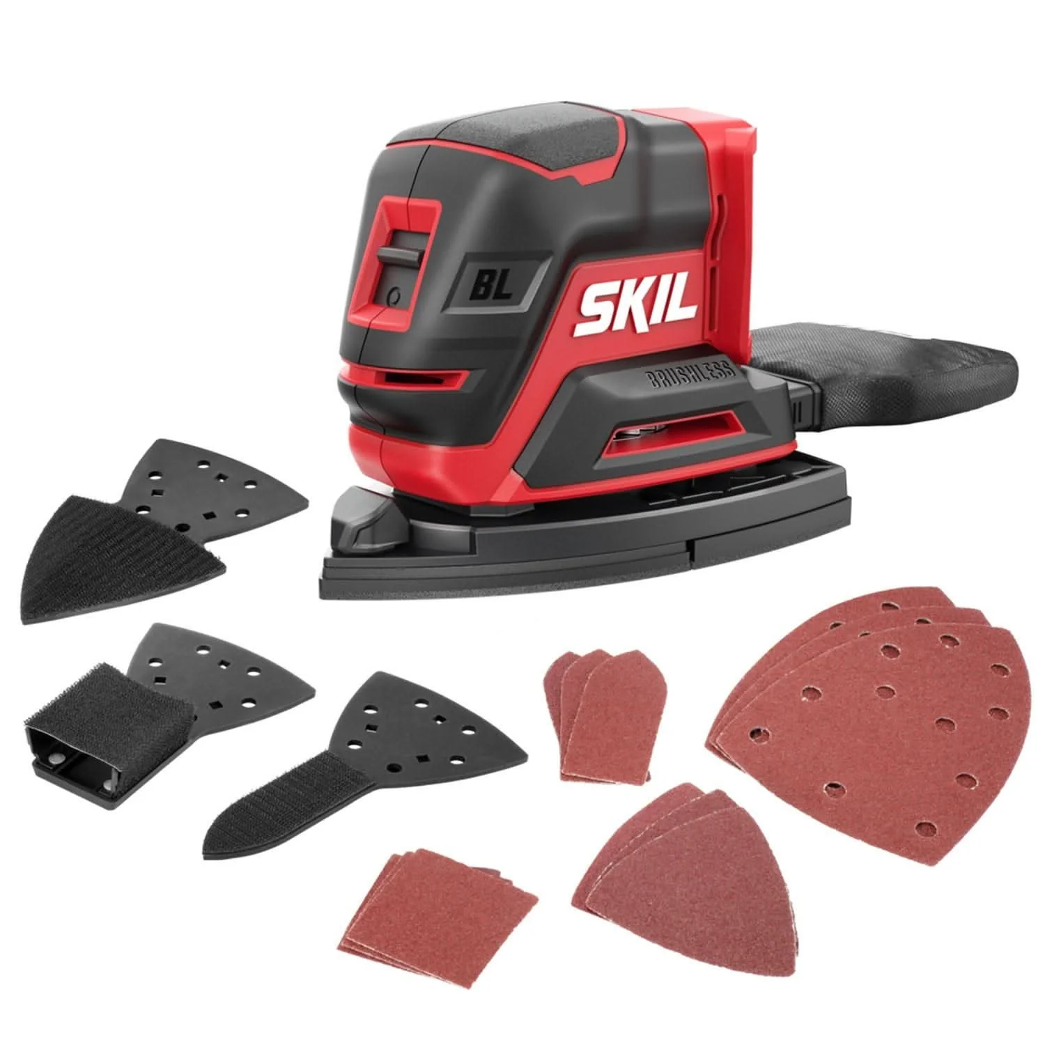 SKIL PWR CORE 20 Brushless 20V Compact Multi-Sander with 2X2.0Ah Battery and Charger Starter Kit - Image 2