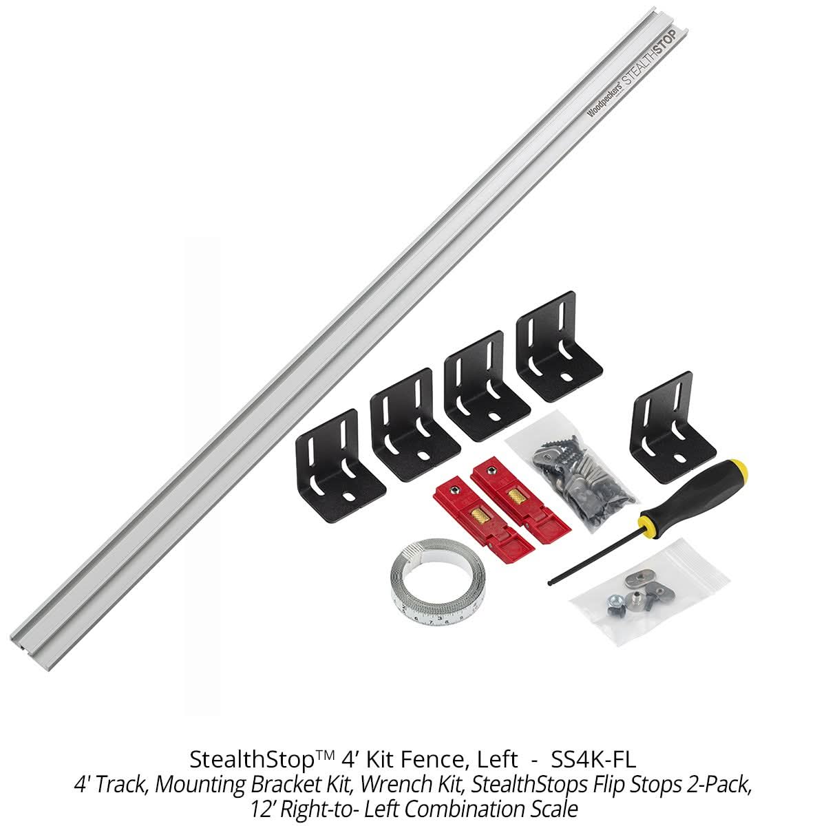 Woodpeckers SS4K-FL StealthStop 4′ Kit, Fence Left