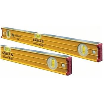 Stabila 38532 Type 196 2-Piece Magnetic Jamber Spirit  Level Set (PROMO)