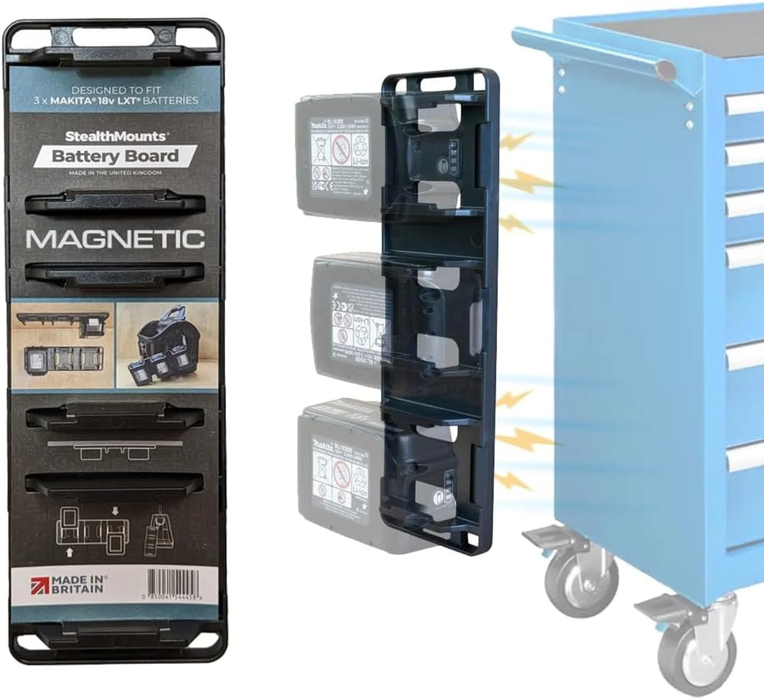 StealthMounts Magnetic Battery Holder for Makita 18V Batteries - Image 1