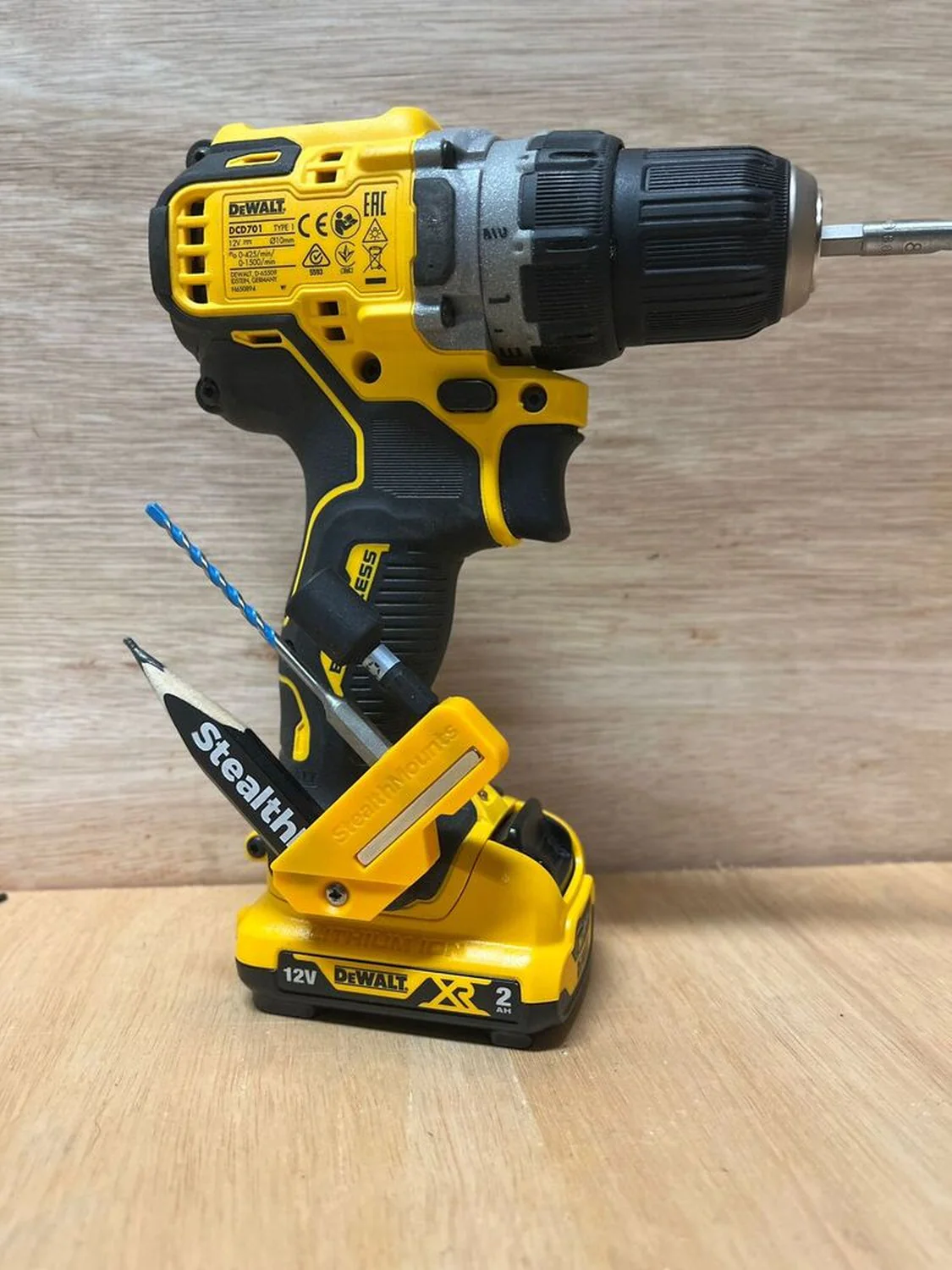 StealthMounts 45° & 90° Magnetic Bit Holder for DeWALT XR & Flexvolt Tools, 2-Pack - Image 2