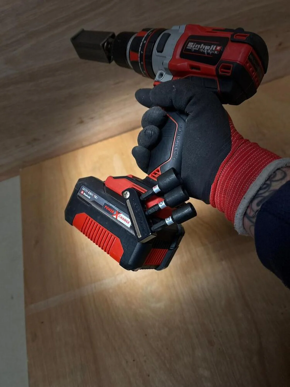 StealthMounts Magnetic Bit Holder for Einhell Tools Red, 2-Pack - Image 2