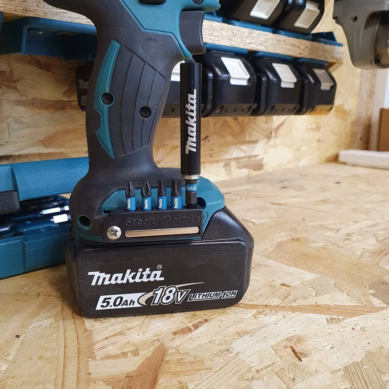 StealthMounts Magnetic Bit Holder for Makita LXT & XGT Tools, 2-Pack - Image 3