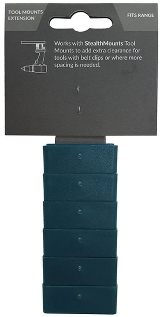 StealthMounts Tool Mount Spacer Blocks Teal, 6-Pack - Image 3