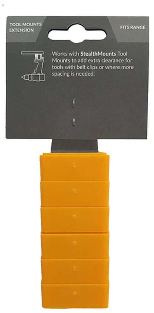 StealthMounts Tool Mount Spacer Blocks Yellow, 6-Pack - Image 3