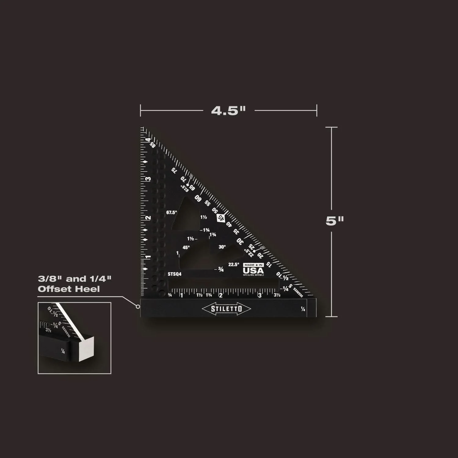 Stiletto STSQ4 STILETTO 4.5" Trim Square - Image 3