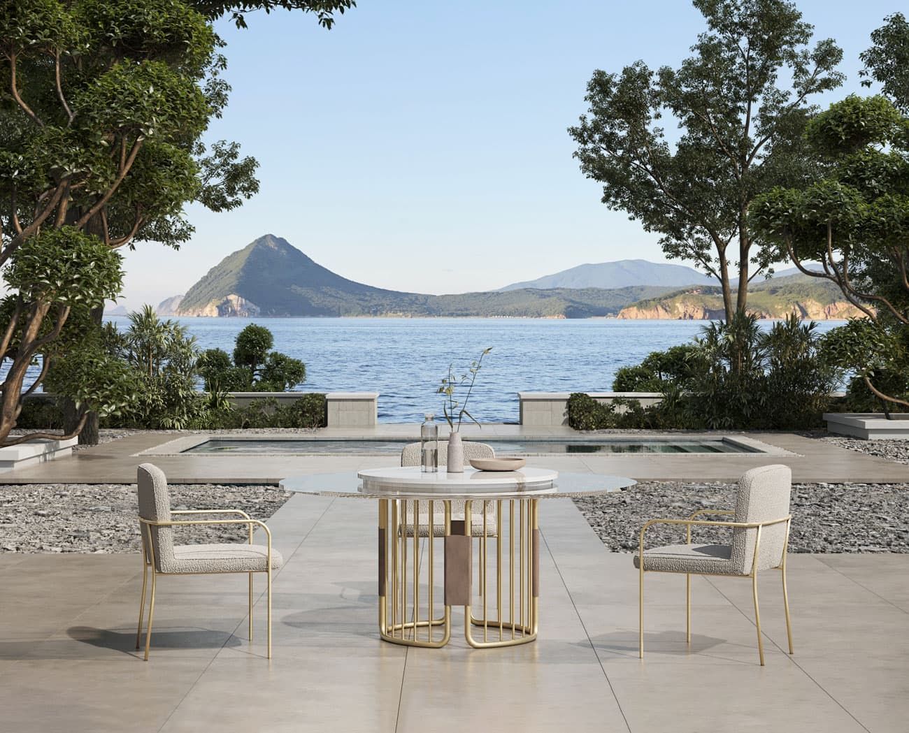 OUTDOOR SUNFLOWER DINING TABLE W. LAZY SUSAN | $18,655.00 - Image 2