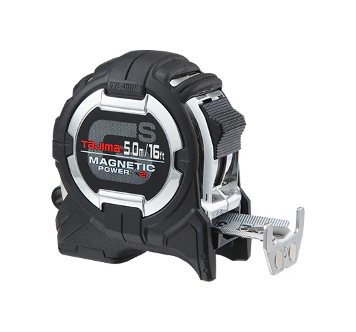 Tajima GS-SC16/5mBW GS-Lock, 16-ft./5m x 1-in. Strong Tape and Magnetic Power x 2 With Compatible Clip