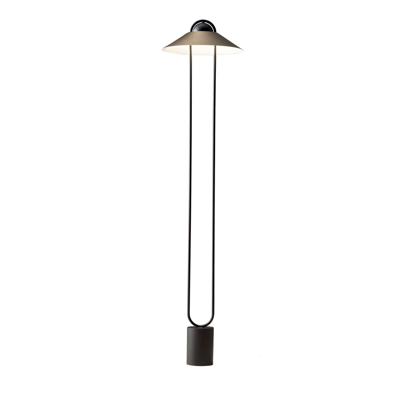 MASIERO | LUPITER MATTE BLACK AND GALVANIZED METAL FLOOR LAMP | ,100.00