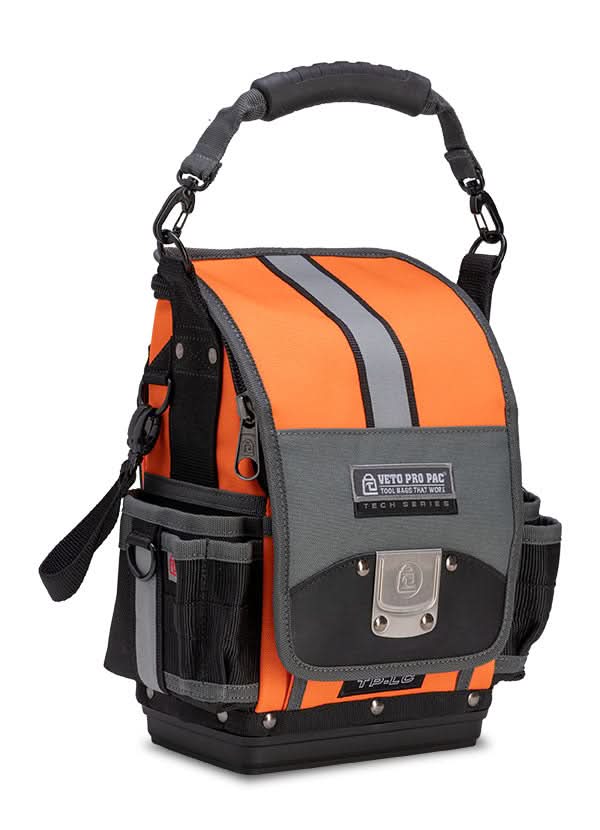 Veto Pro Pac TP-LC HI-VIZ ORANGE Compact Zippered Technician's Tool Pouch - Image 2
