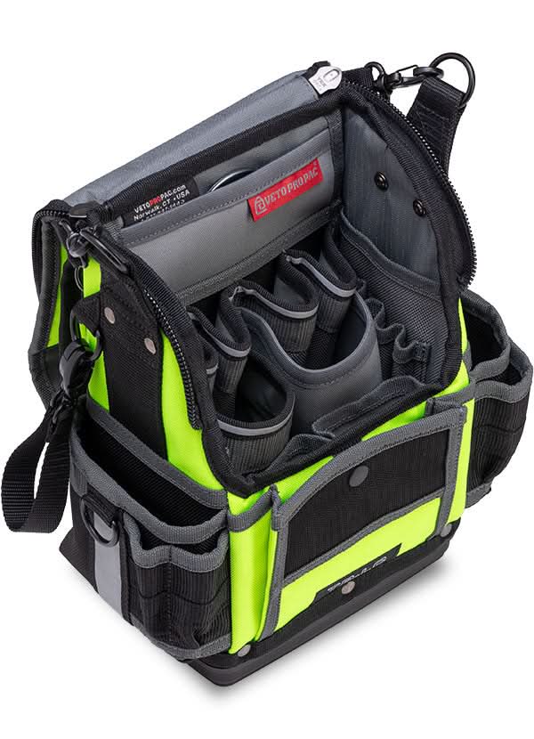 Veto Pro Pac TP-LC HI-VIZ YELLOW Compact Zippered Technician's Tool Pouch - Image 3