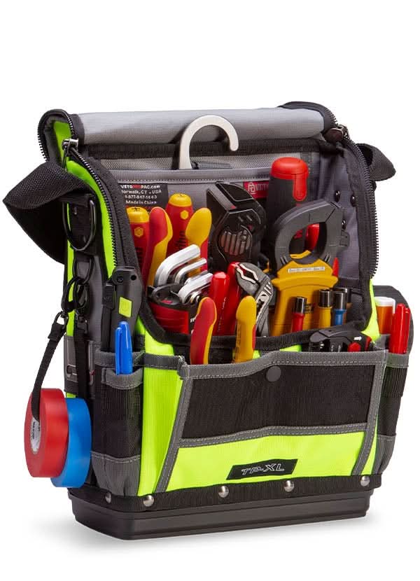 Veto Pro Pac TP-XL Hi-Viz Yellow Large Zippered Technician Tool Pouch - Image 3