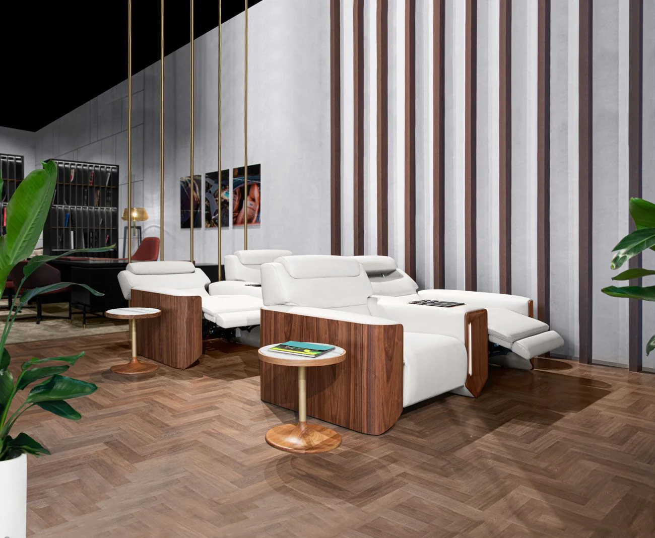 ASTON MARTIN HOME | V212 WOOD AND MARBLE SIDE TABLE | $6,250 - Image 3