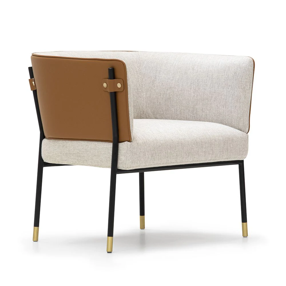 ASTON MARTIN HOME | V243 LEATHER AND FABRIC DINING CHAIR | $9,250.00 - Image 3