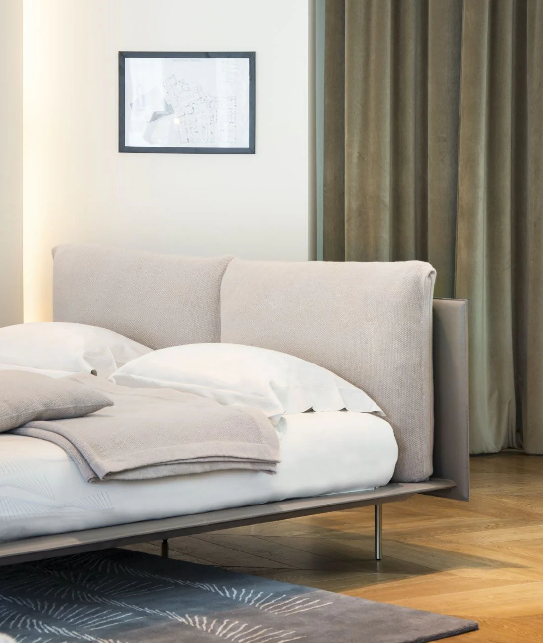 ASTON MARTIN HOME | V251 LEATHER AND CASHMERE BED | $29,250.00 - Image 3